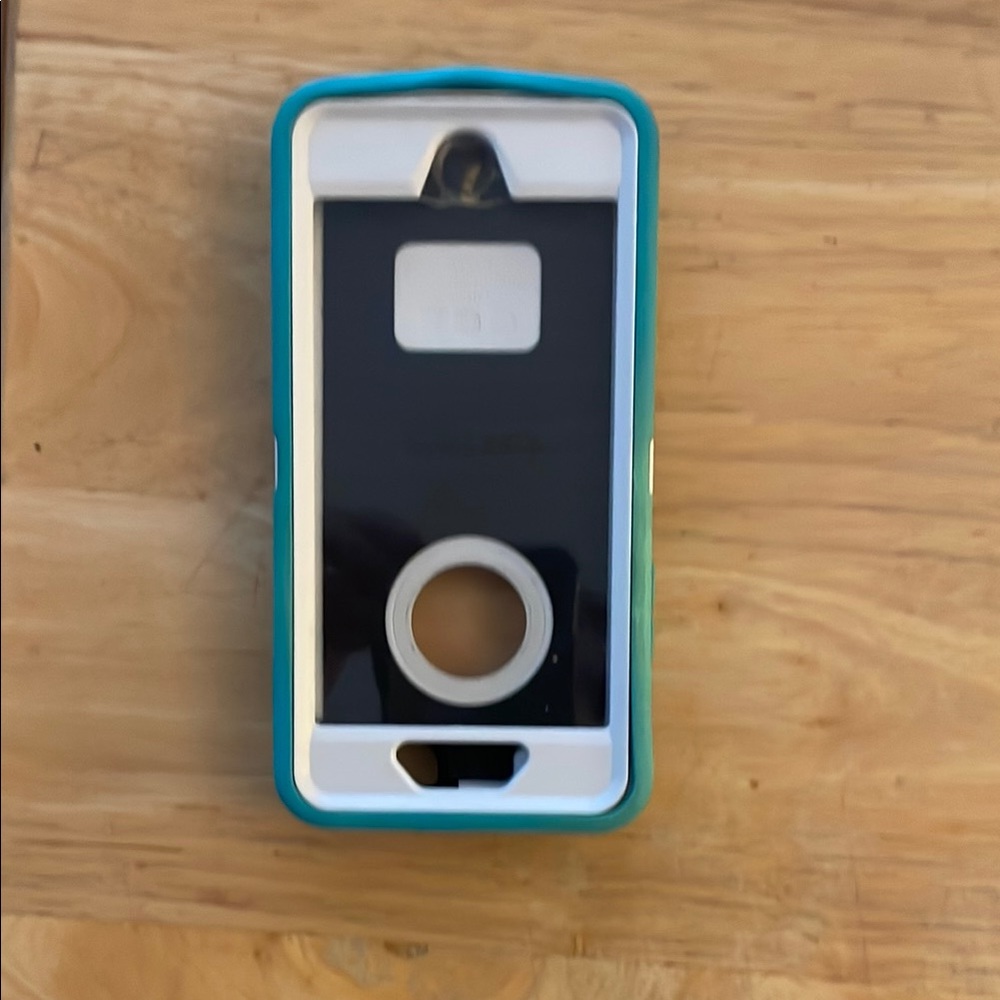 Otter Box teal and White Phone Case